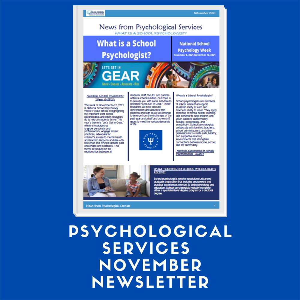 Psychological Services November Newsletter